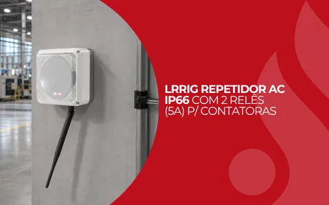 Repetidor LRRIG: automação confiável para acionamento de contatoras